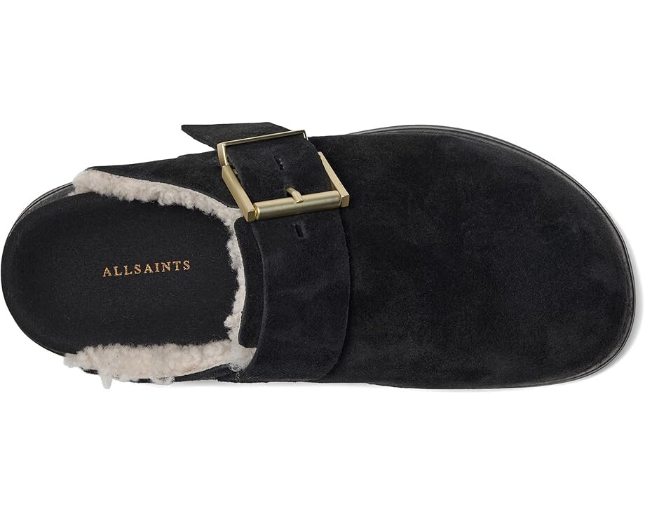 Сабо AllSaints Eris Suede Mule, черный — фото 2