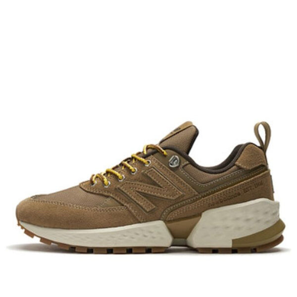 

Кроссовки 574 спортивные туфли коричневые New Balance, желтый