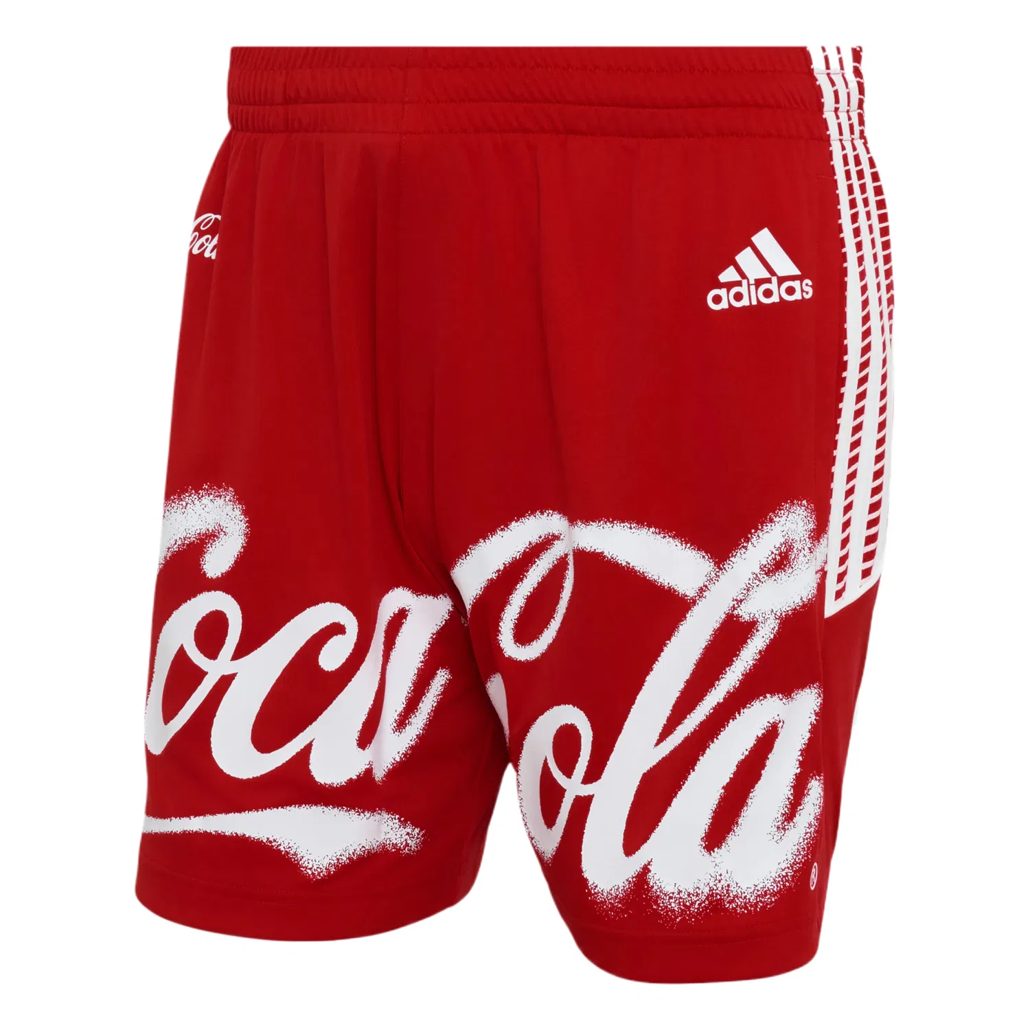 Спортивные шорты Coca-Cola Adidas ярко-красные/белые