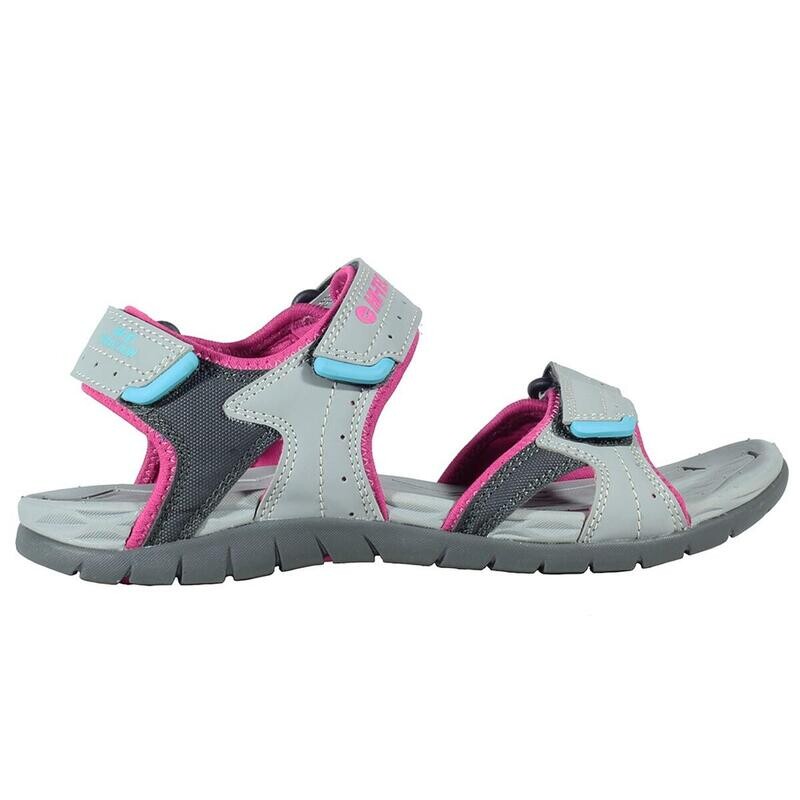 

Женские сандалии Hi-Tec, цвет light grey/fuchsia pink/light blue