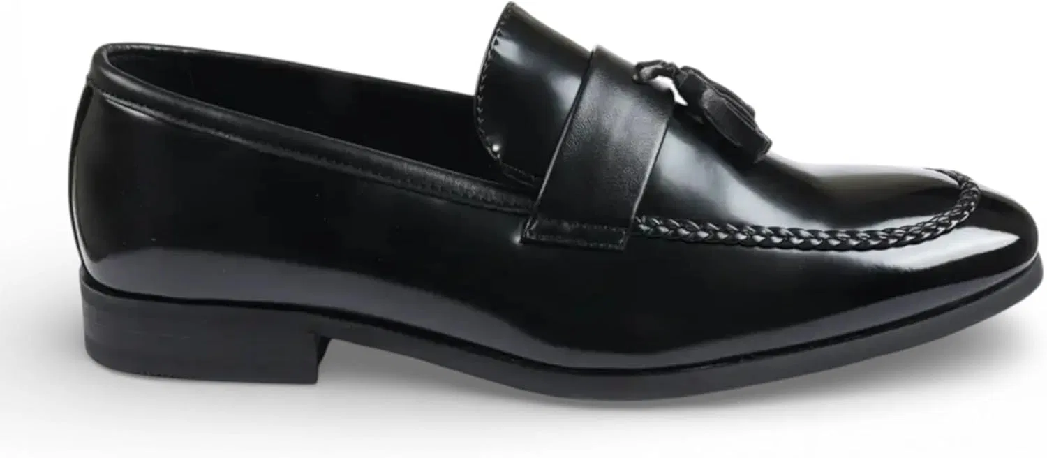 Лоферы мужские Dolcetto Tassel Black Infinity Leather