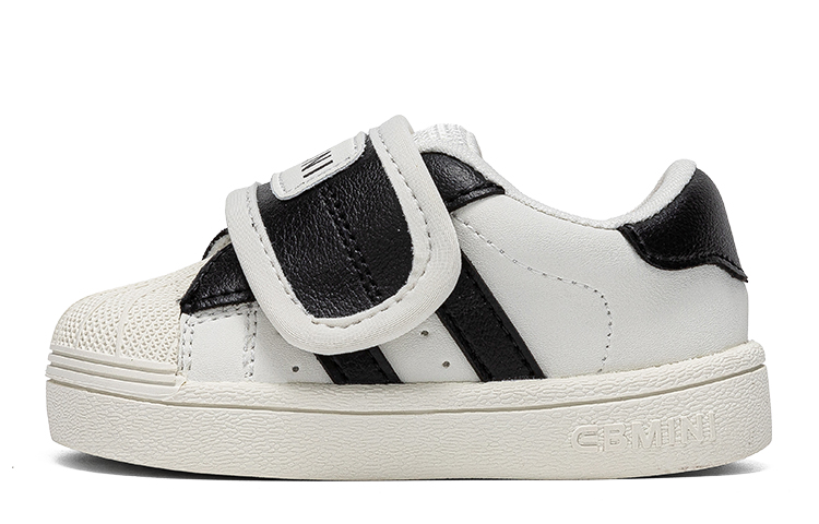 

Нескользящие, устойчивые к истиранию, легкие, амортизирующие, низкие детские туфли для младенцев и малышей EBMINI, бежевый/черный