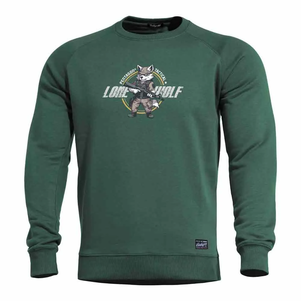 

Толстовка Pentagon Hawk Lone Wolf, зеленый