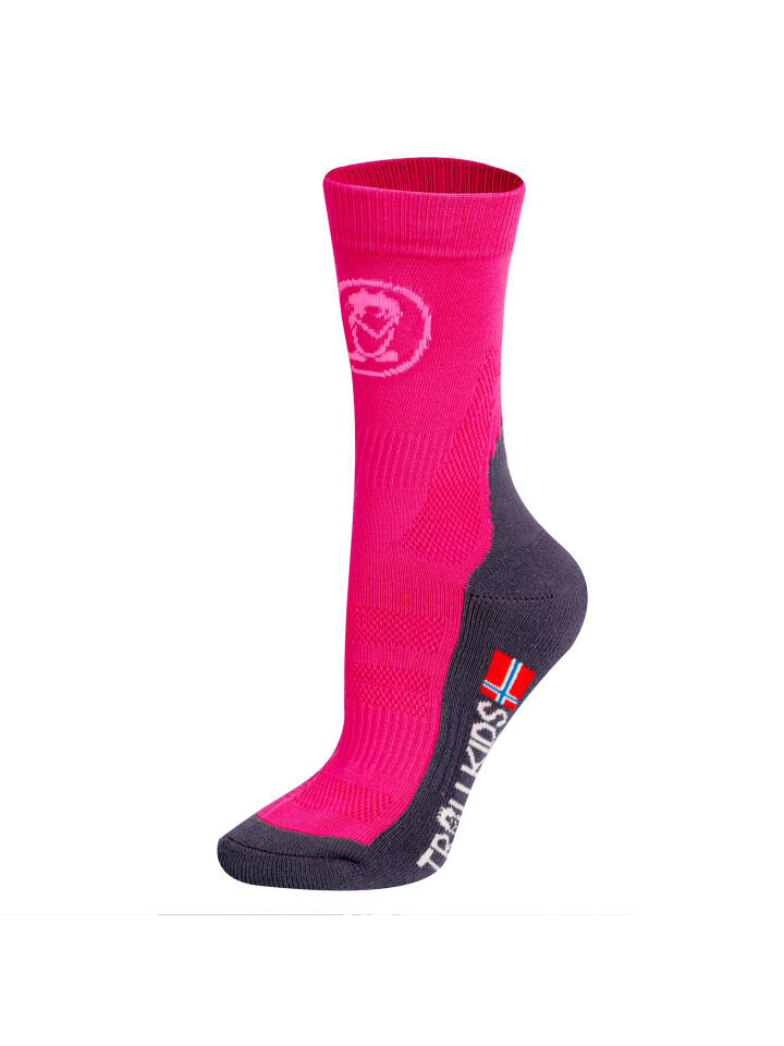 

Носки Trollkids Wandersocken Mid Cut II, цвет bright pink