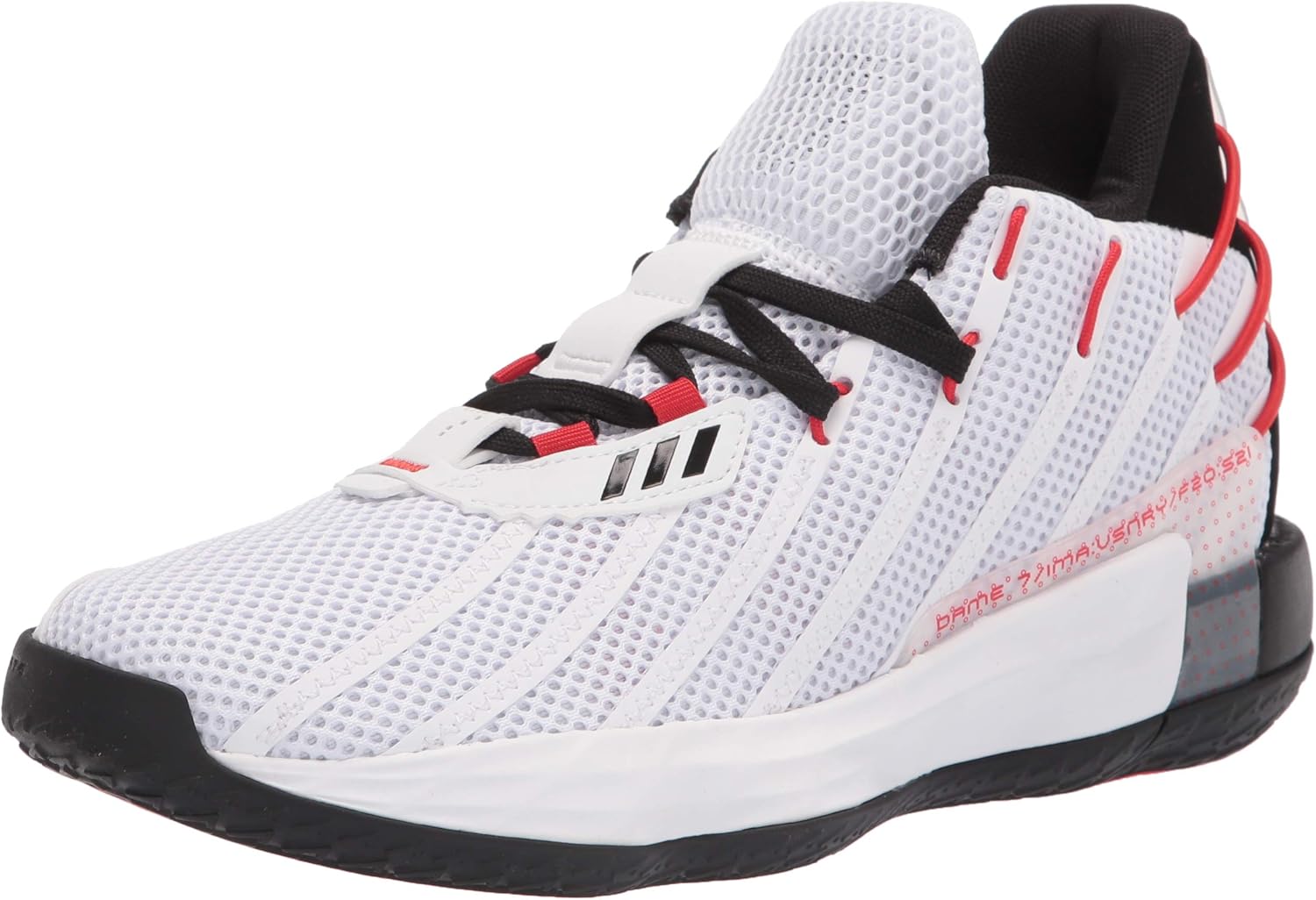 

Женские кроссовки Adidas Dame 7, белый/черный/алый