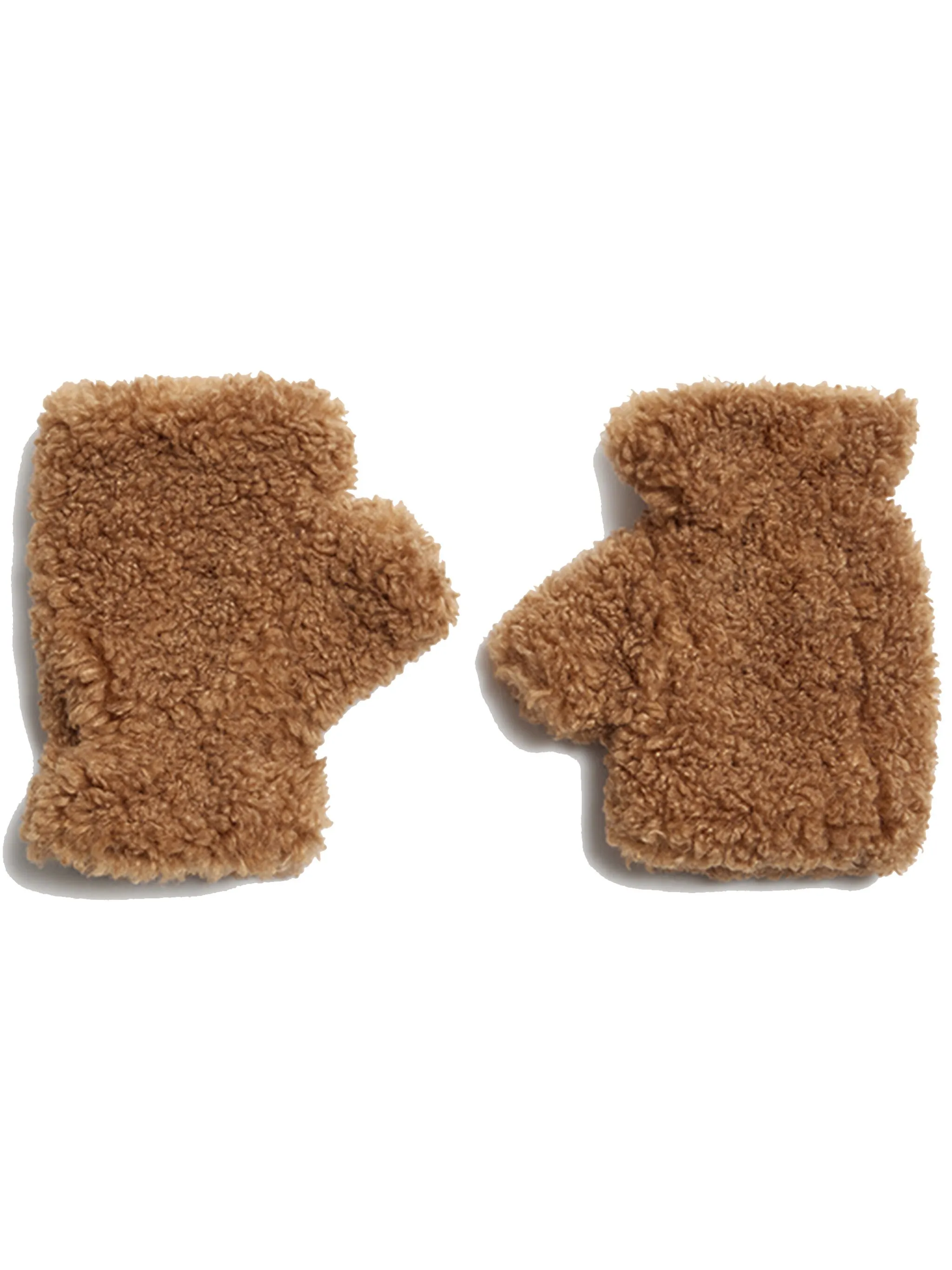 

Перчатки-митенки Ariel из искусственного меха Apparis, коричневый