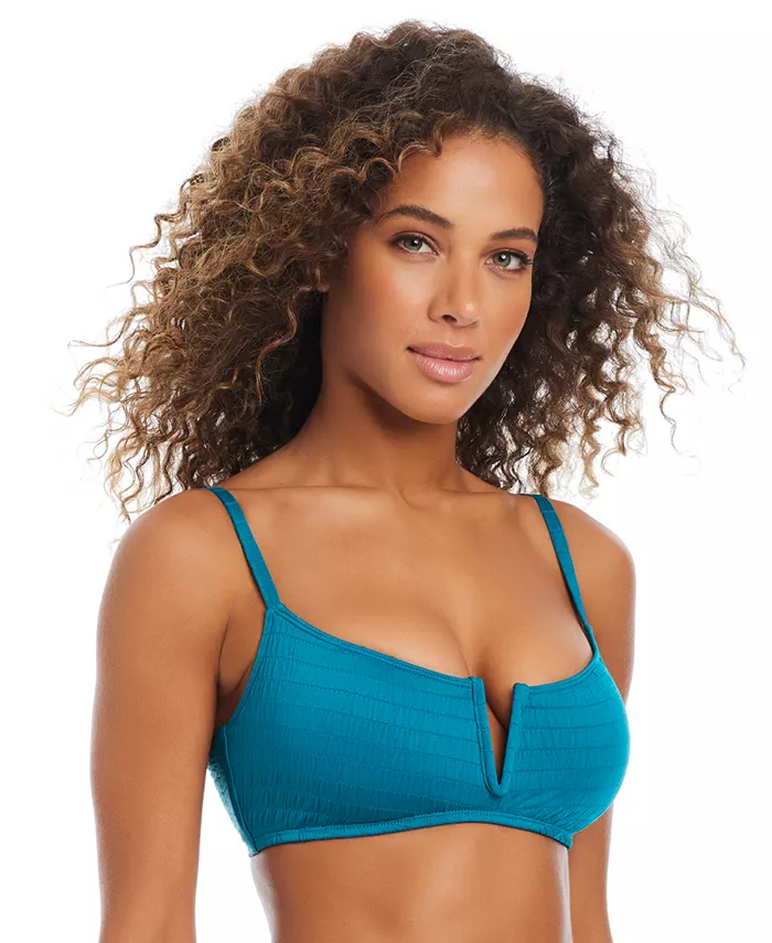 

Женский топ-бикини V-Wire Bralette Pucker Up Bar III, синий