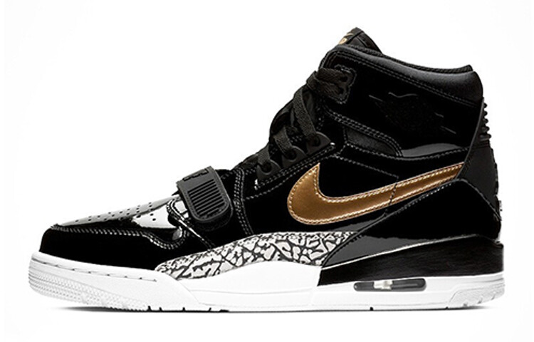 

Кроссовки Jordan Legacy 312 Black Gold Patent GS