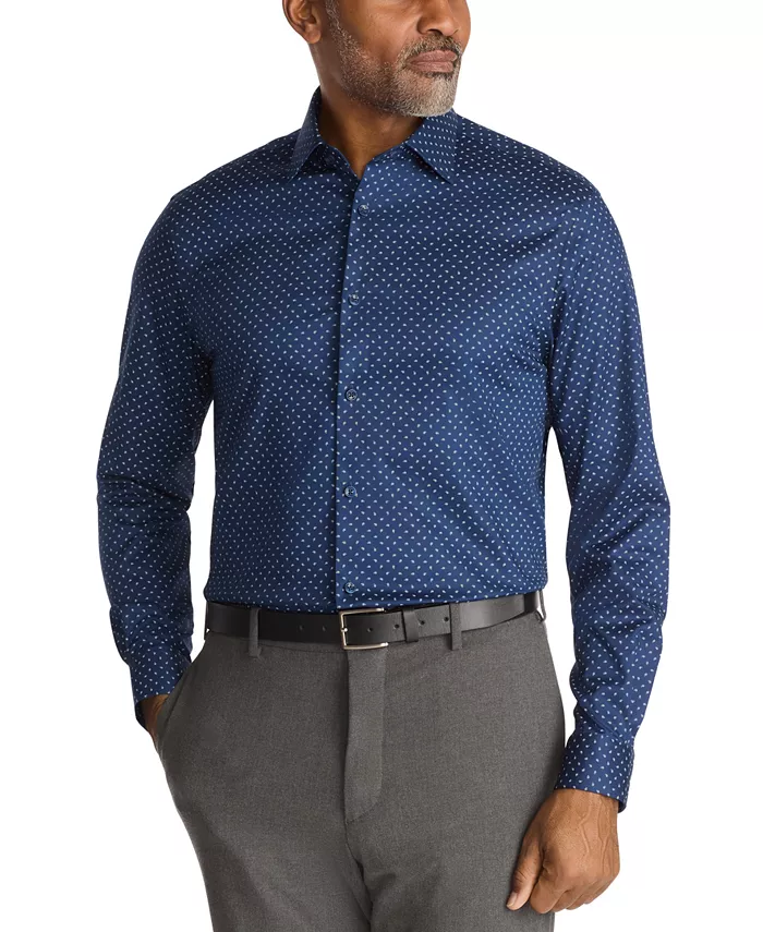 

Мужская рубашка ультра-стандартного кроя с длинным рукавом Michael Kors, синий