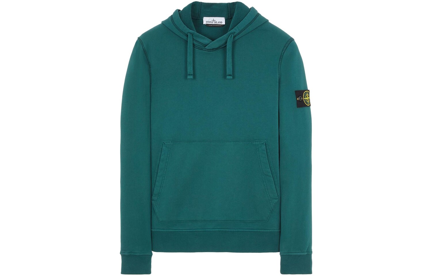 Толстовка мужская бутылочно-зеленая Stone Island, зеленый