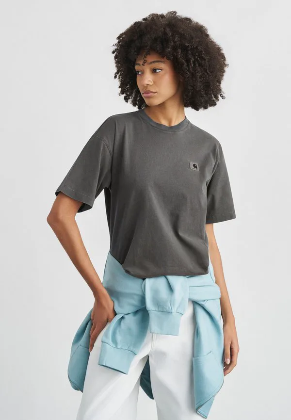 

Базовая футболка нельсона Carhartt Wip, Black, Черный, Базовая футболка нельсона Carhartt Wip, Black