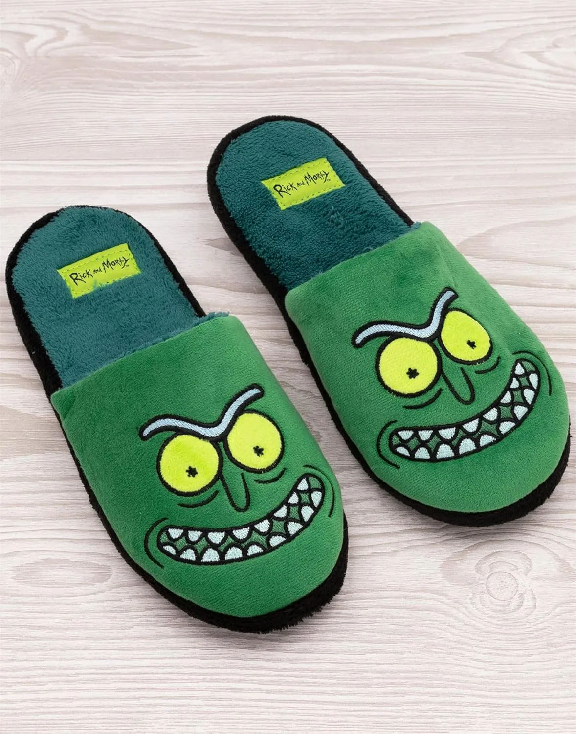 Мужские тапочки "Рик и Морти Пикл Рик Грин Хаус" для взрослых Rick And Morty, зеленый — фото 4