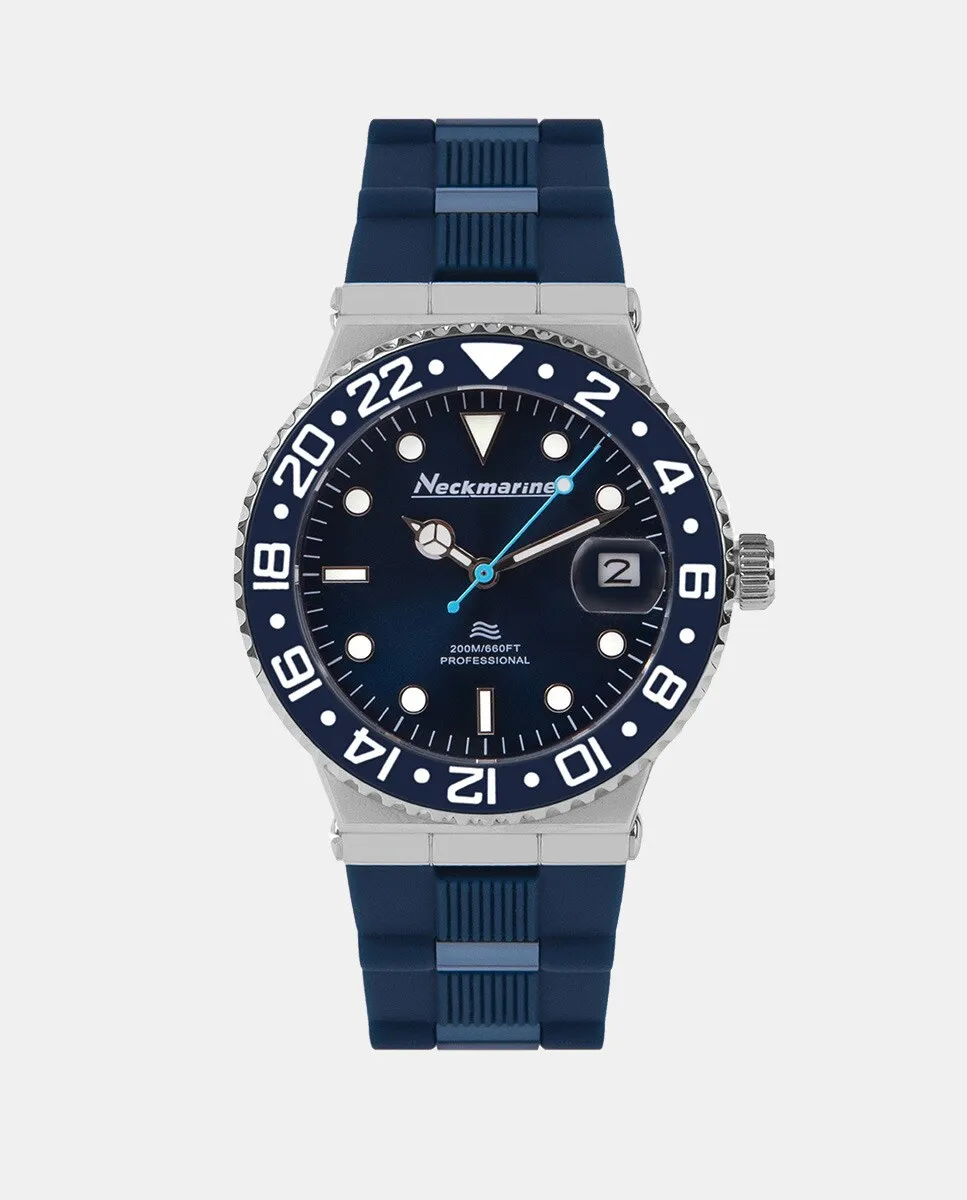 

Автоматические женские часы NKM21132L03 синие резиновые Neckmarine, синий