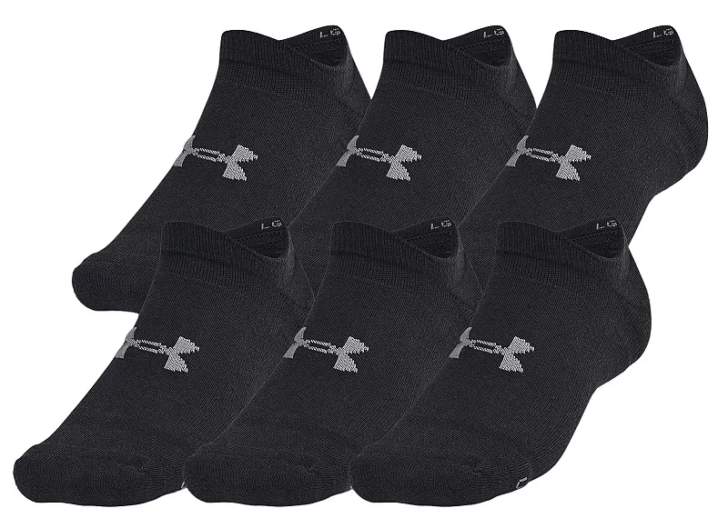 

Мужские носки Under Armour UA Essential Cushion — 6 шт, цвет Black/Black/Castlerock