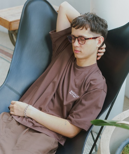 

Футболка с вышивкой, KKP MAISON CLUB, коричневый