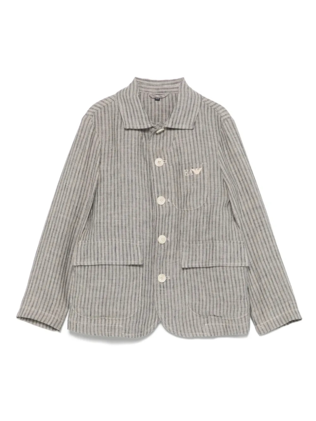 

Полосатый блейзер Emporio Armani Kids, синий