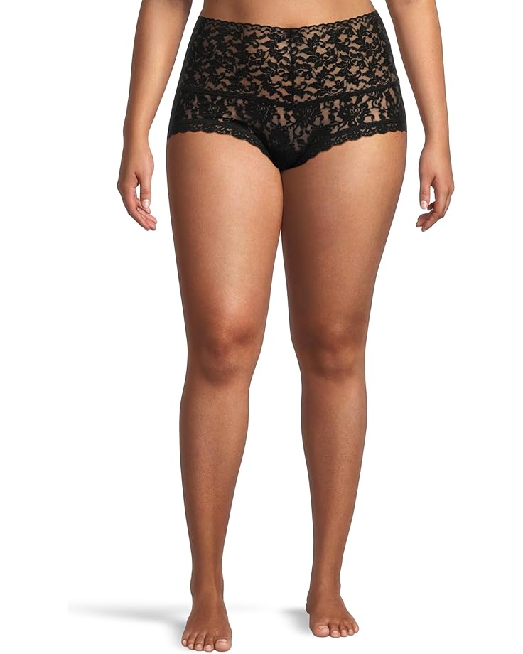 

Женские трусики-шорты Hanky Panky Plus Size Retro Lace, Black
