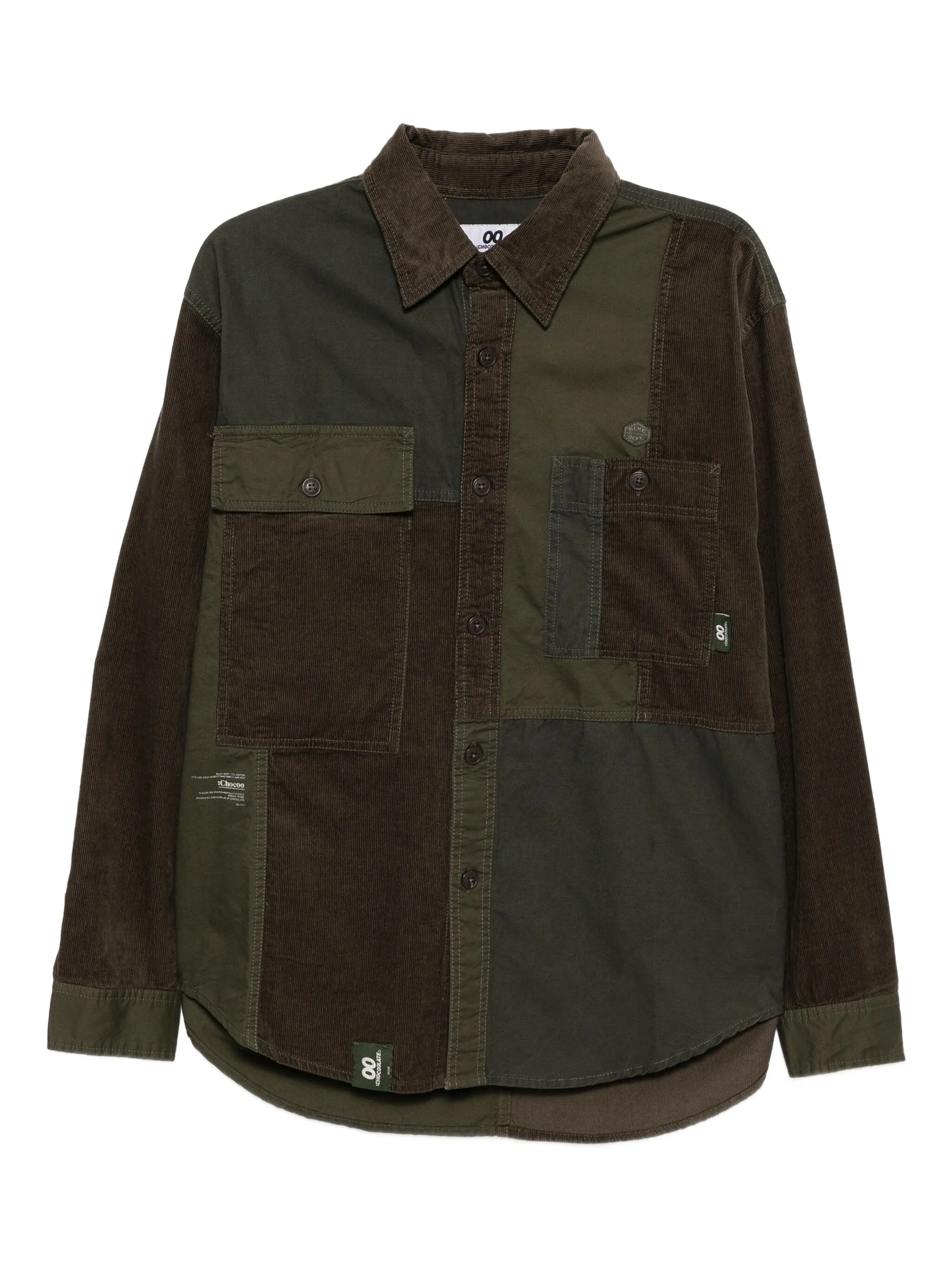 

Рубашка в технике пэчворк Chocoolate, зеленый