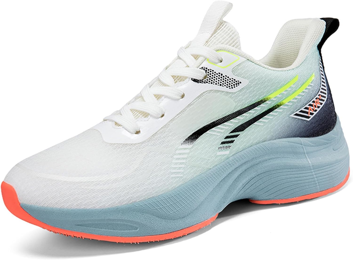 

Мужские сетчатые дышащие повседневные кроссовки, шнурованные плоские удобные беговые и теннисные кроссовки Generic, белый