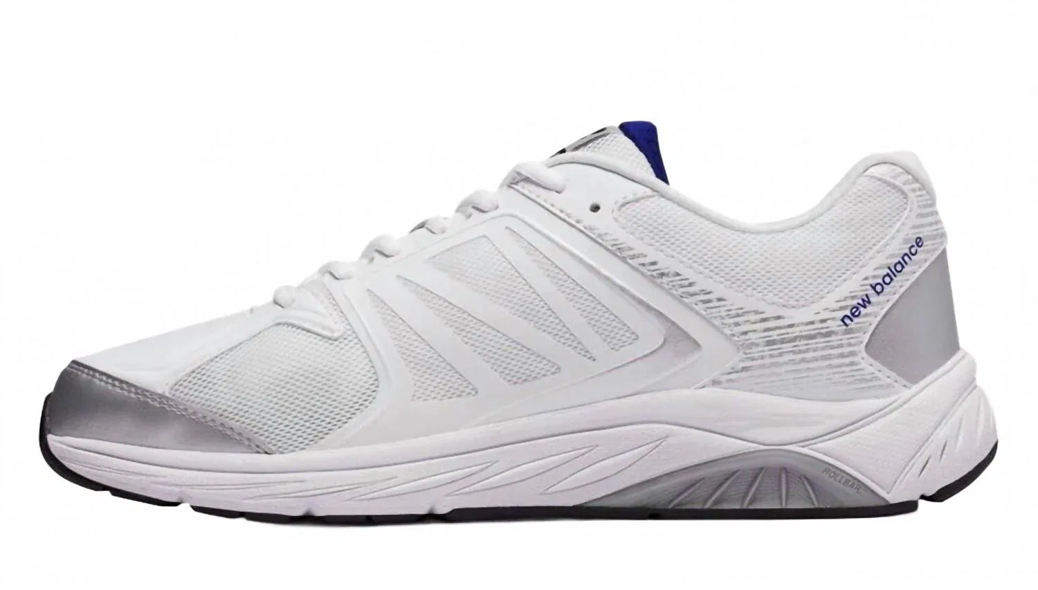 New Balance Мужские прогулочные кроссовки 847 V3 в бело-сине-сером цвете — фото 2