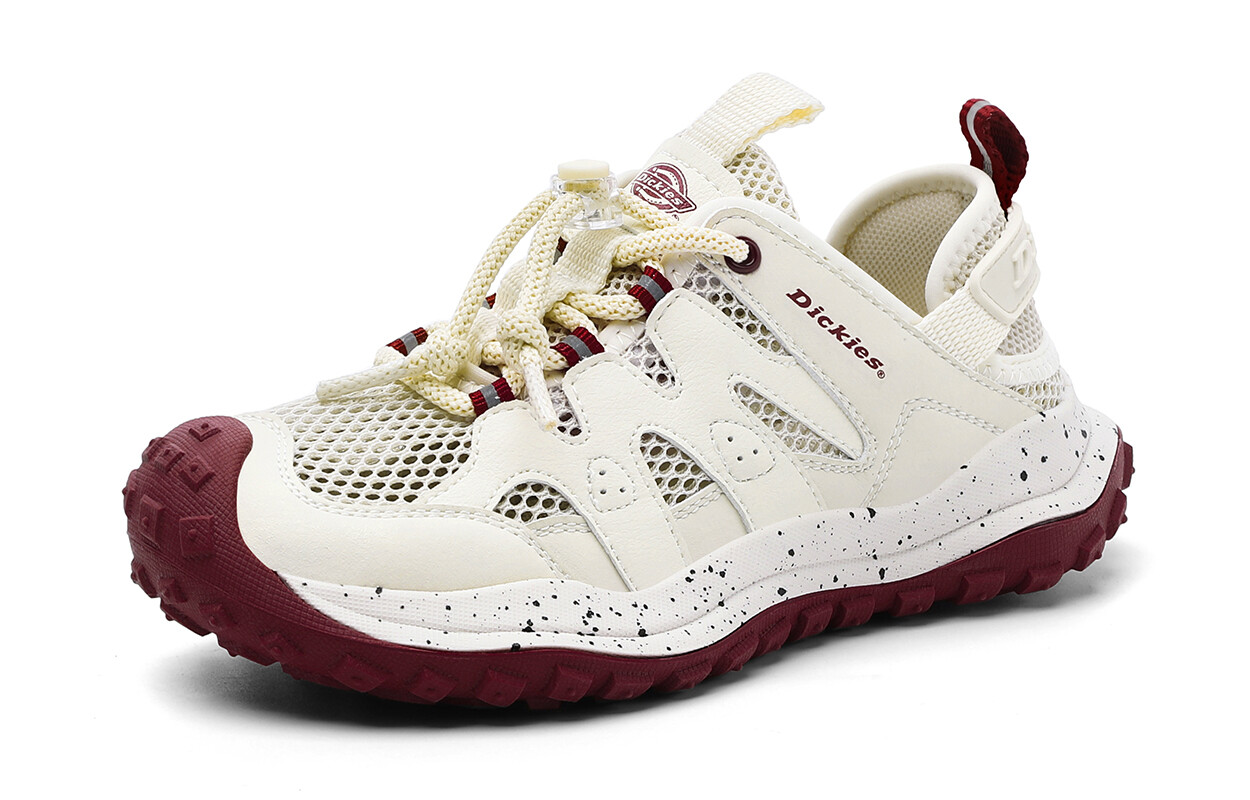 Детские кроссовки PS Low-top бежевые/белые красные/серебристые/черные синие Dickies, белый/красный — фото 2