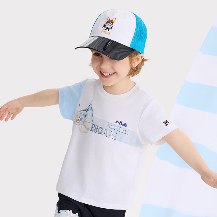 FILA KIDS Футболка Standard белая для детей 3-7 лет — фото 4