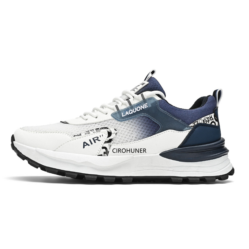 

Износостойкие дышащие низкие повседневные туфли для мужчин CIROHUNER, Blue