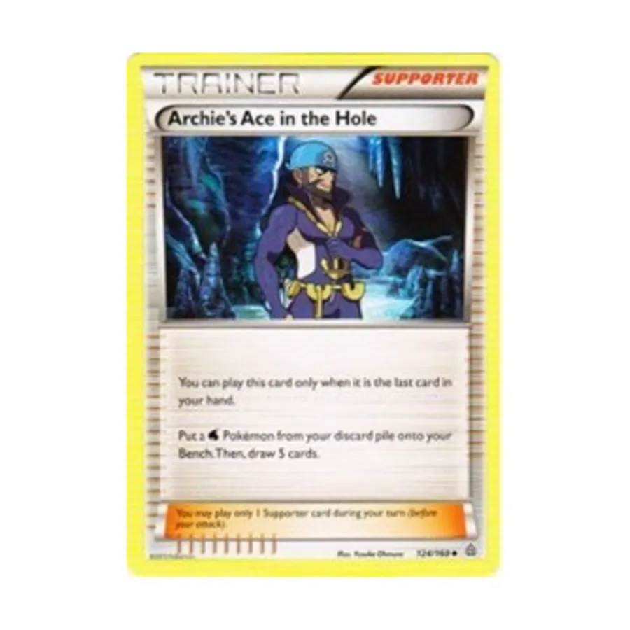 

CCG Туз Арчи в рукаве (U) № 124 (обратная голограмма), Pokemon - XY - Primal Clash - Singles