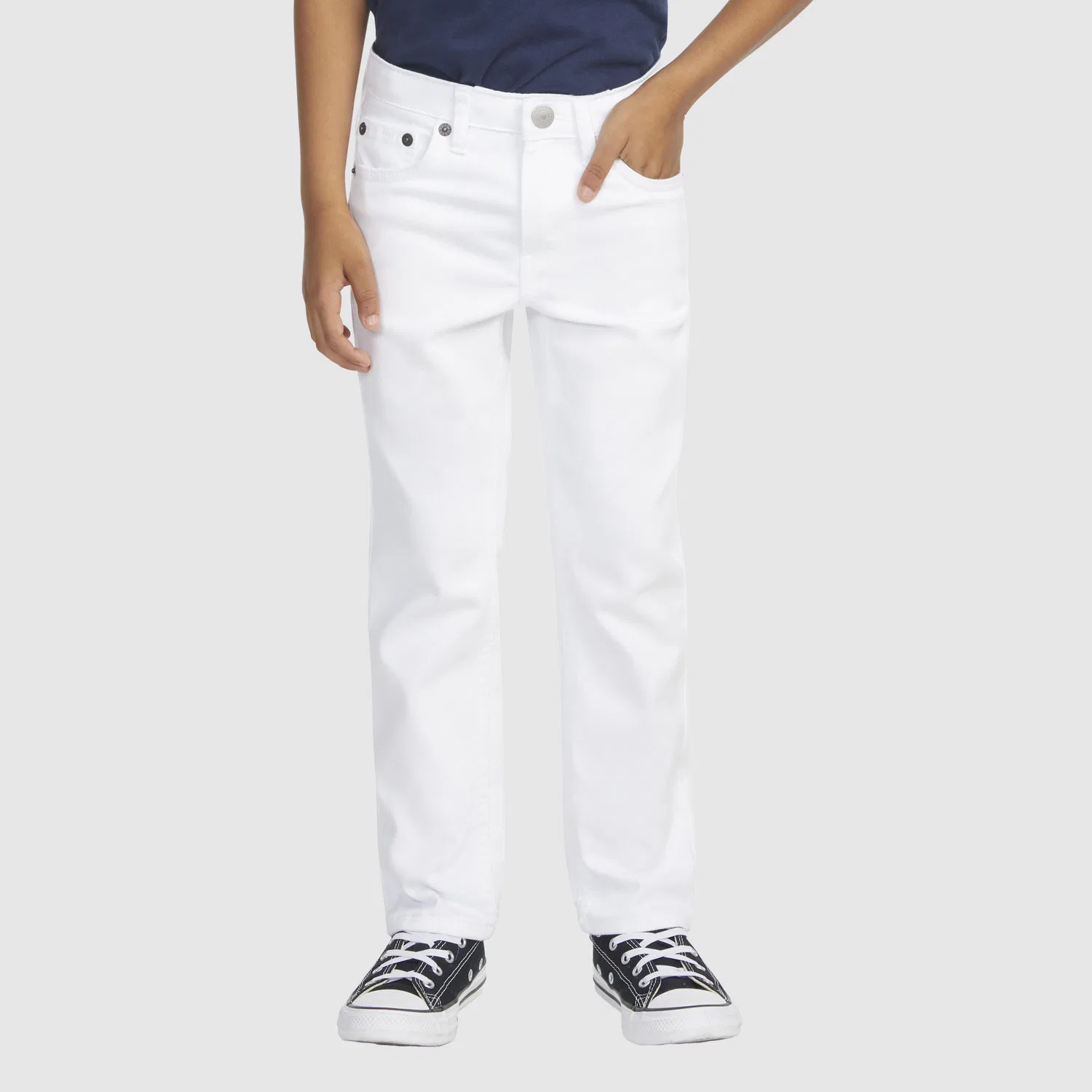 Джинсы 511 Slim Fit Eco Performance для мальчиков 4-7 лет Levi's, White — фото 2