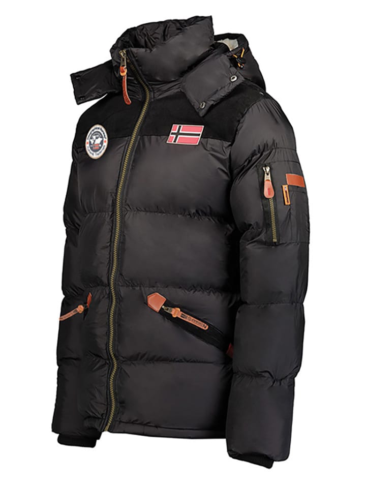 Geographical Norway Стеганая куртка "Celien" черного цвета — фото 3