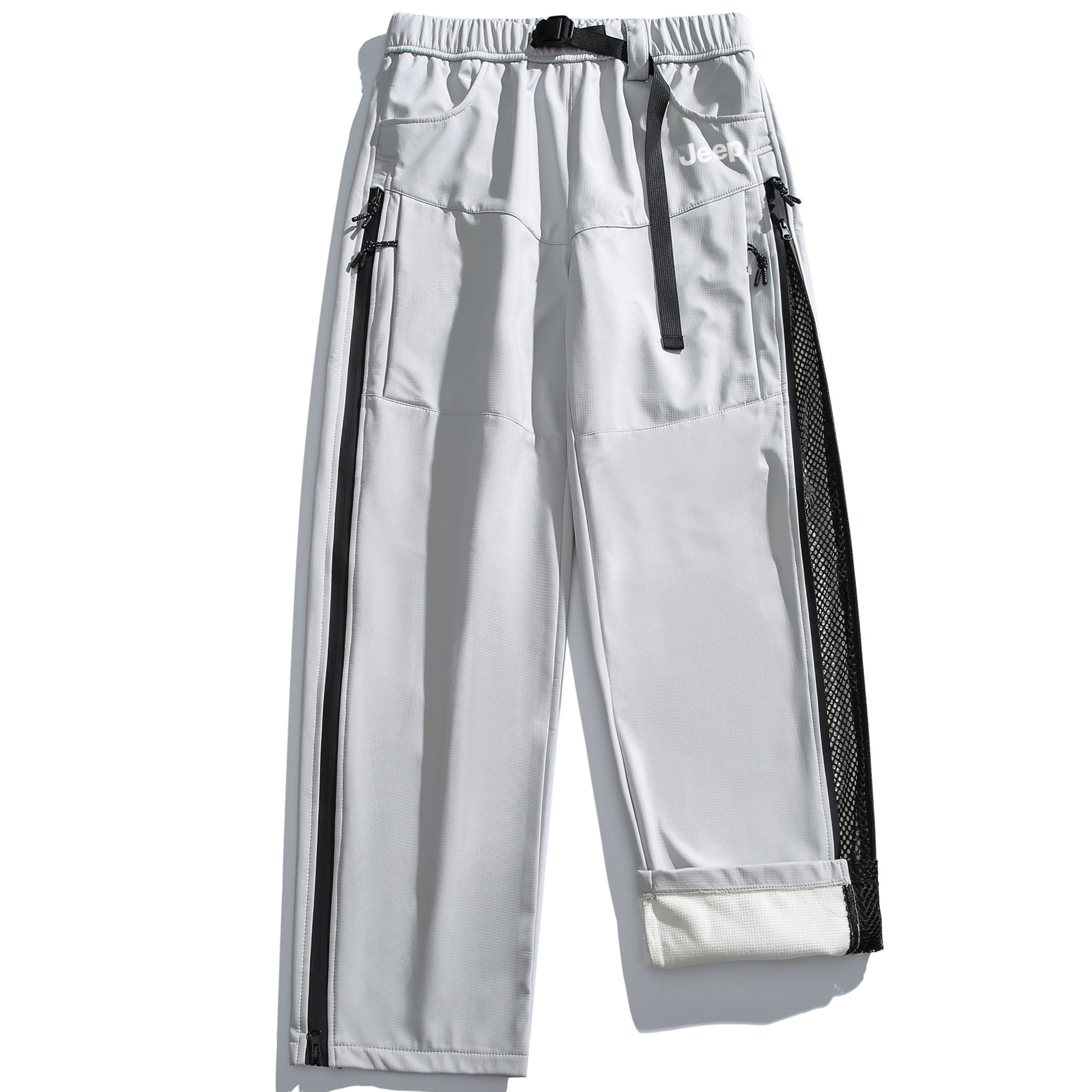 

Повседневные брюки унисекс Jeep, обсидианово-черные с флисовой подкладкой