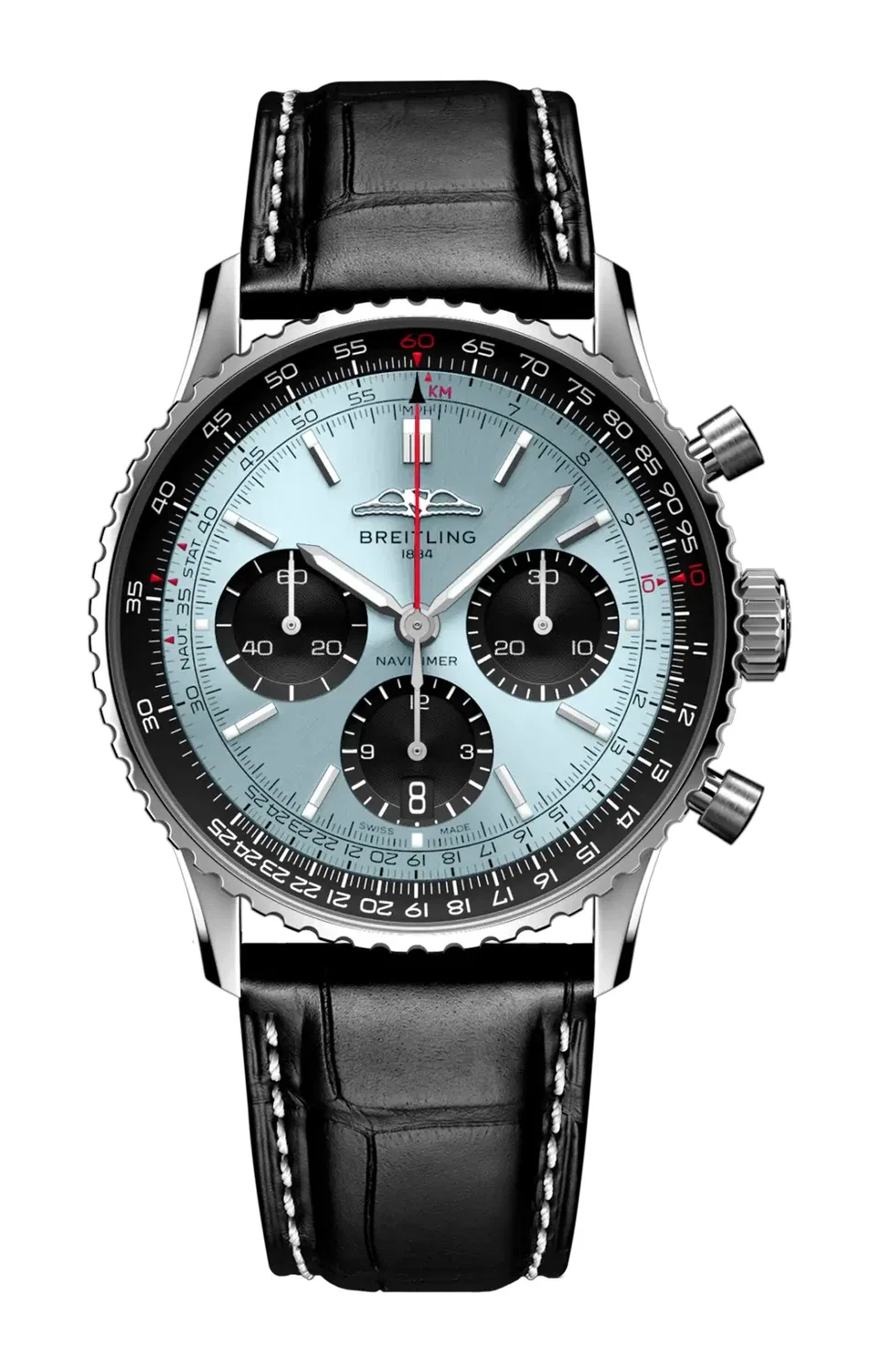 NAVITIMER B01 ХРОНОГРАФ 41 - AB0139241C2P1 BREITLING, серебряный