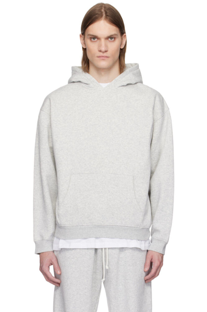 

Толстовка Lounge Relaxed Hoodie из серого флиса SKIMS