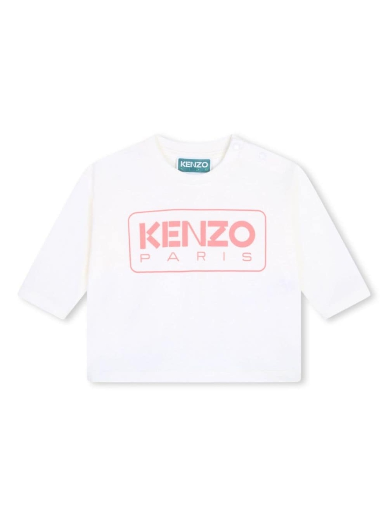 

Kenzo Kids футболка из органического хлопка с логотипом, белый