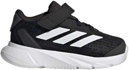 Кроссовки adidas Kids' Duramo SL с эластичными шнурками, белый/черный — фото 2