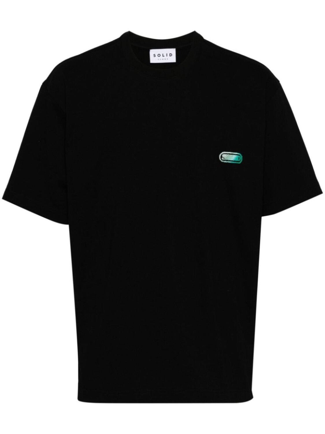 

SOLID HOMME футболка с логотипом, черный