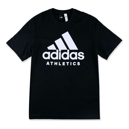 

Футболка adidas Training Round Neck Pullover Short Sleeve 'Black', черный