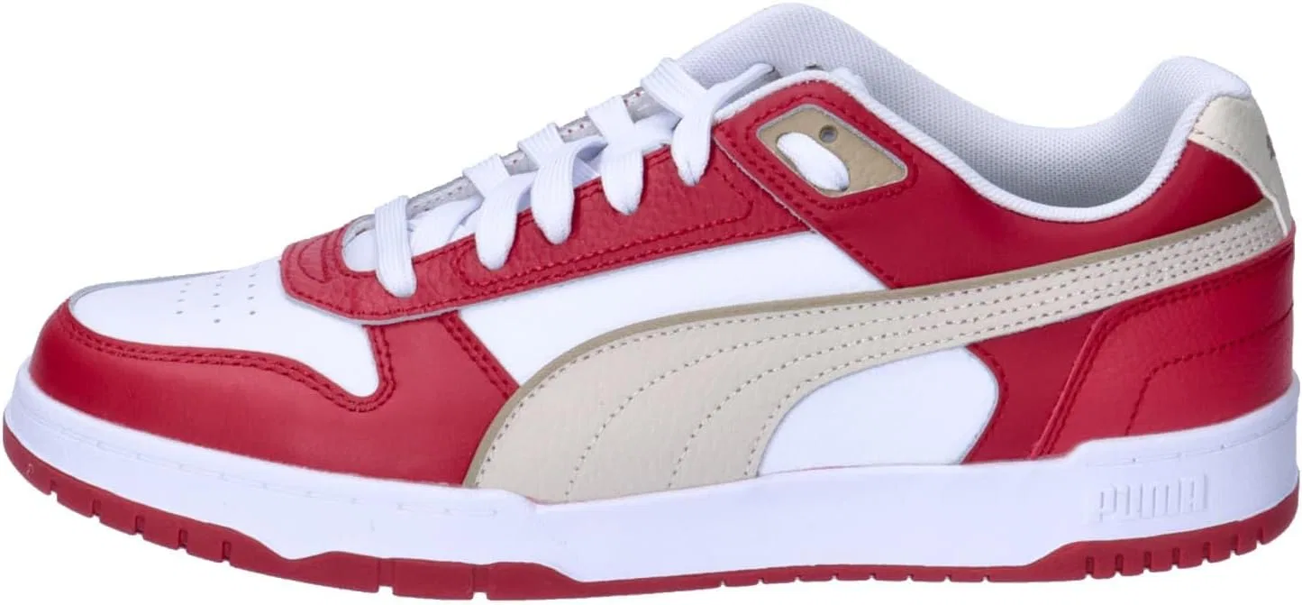 Кроссовки RBD Game Low Track Shoe PUMA, Puma White Club Red Alpine Snow — фото 2
