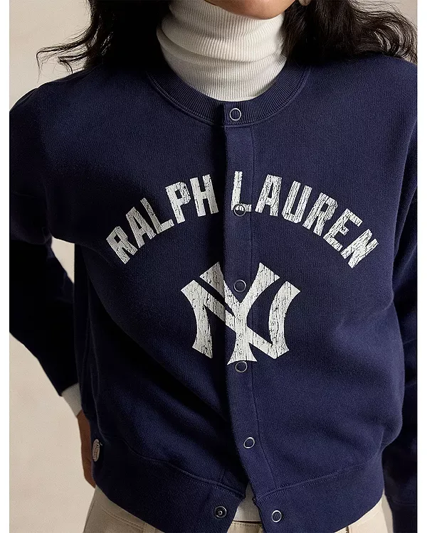 Флисовый кардиган "Янки" Ralph Lauren, Blue — фото 4