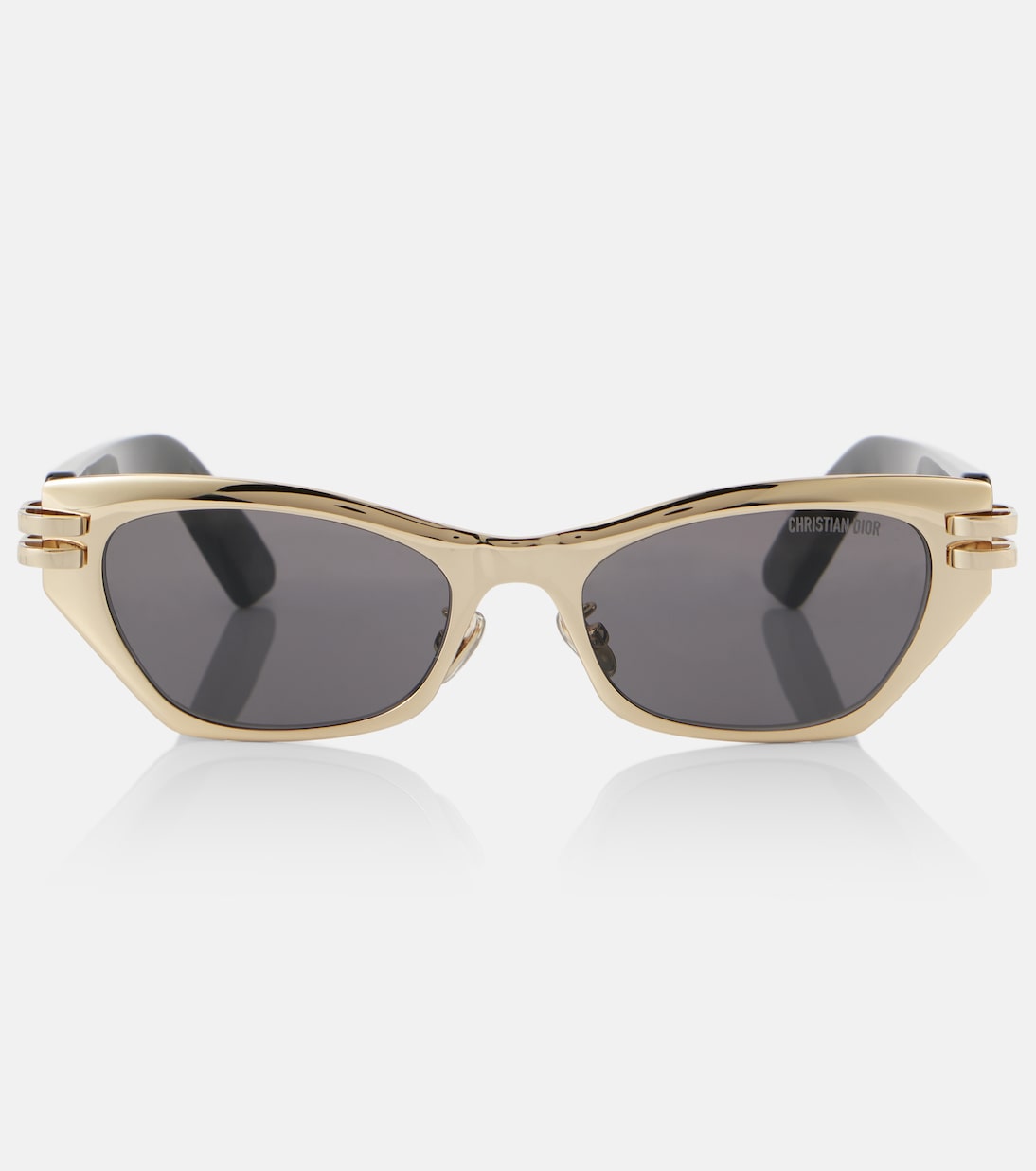 

CDior B3U солнцезащитные очки «кошачий глаз» Dior Eyewear, Shiny Gold Dh/ Smoke