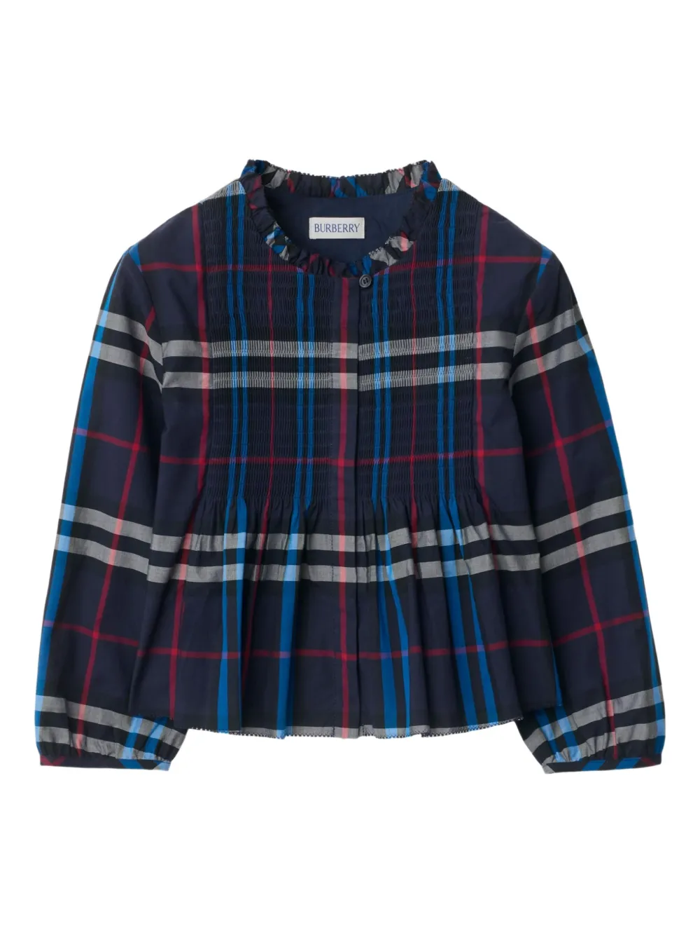 

Блузка в клетку BURBERRY KIDS, синий