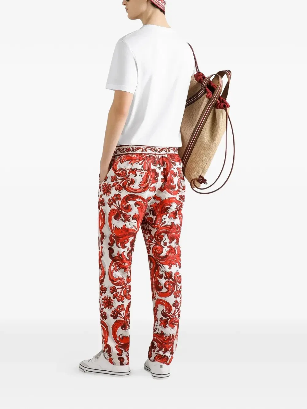 Хлопковая футболка с вышивкой логотипа Dolce & Gabbana, белый — фото 3