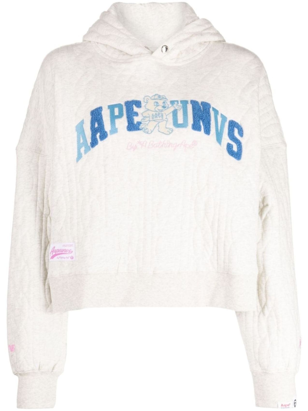 

Худи с логотипом AAPE BY *A BATHING APE, серый