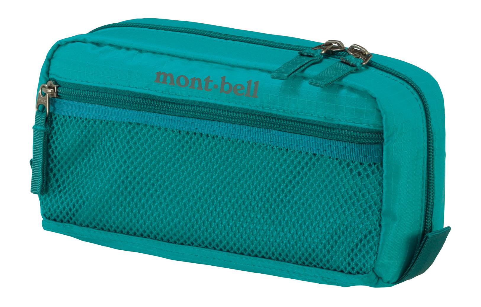 

MONTBELL Нейлоновая дорожная косметичка малая унисекс бирюзово-голубая, Turquoise Blue