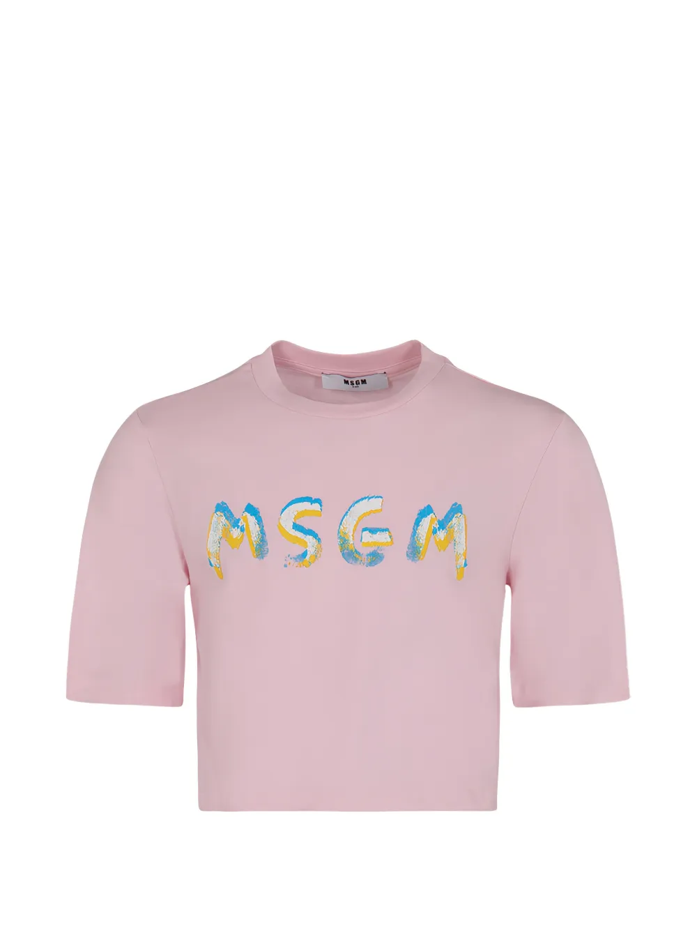 

Футболка с логотипом Msgm Kids, розовый