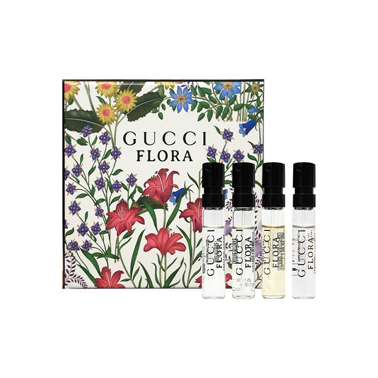 Подарочный набор женских ароматов Gucci Flora Gorgeous Vials Set, 1,5 мл*4