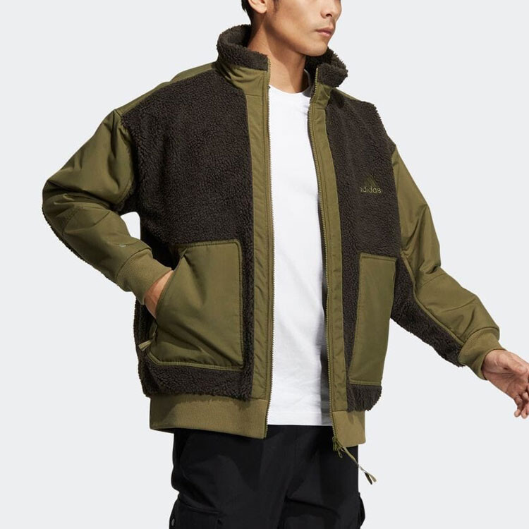 Мужская куртка Qi White Stone Co-branded Model Green Adidas, зеленый — фото 4
