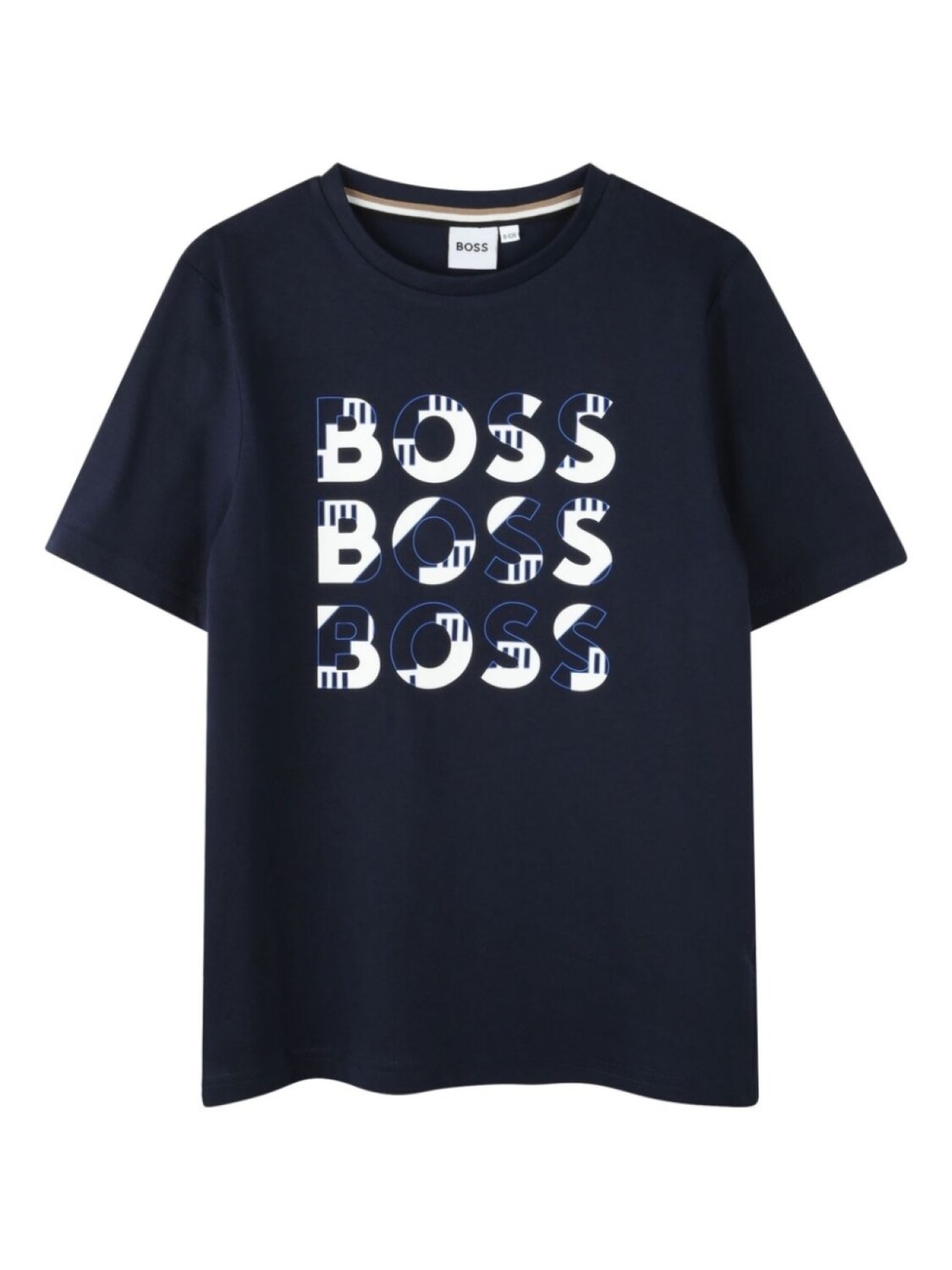 

BOSS Kidswear футболка с логотипом, синий