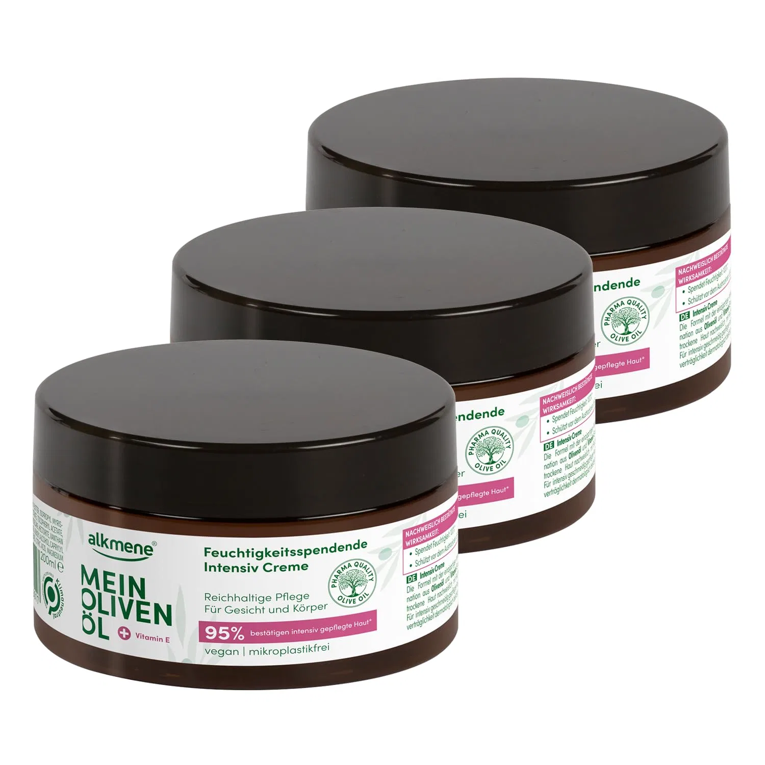 Интенсивный крем для сухой кожи с оливковым маслом от alkmene Alkmene, Pack Of 3