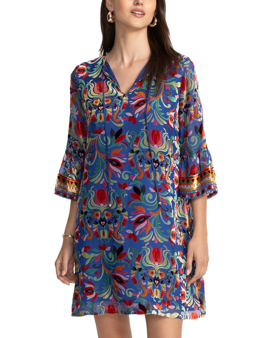 

Платье Johnny Was Sofiya из шелковой смеси, синий